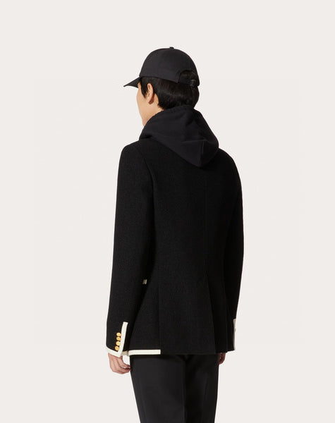 Premium double-breasted Blazer With Brand Logo
