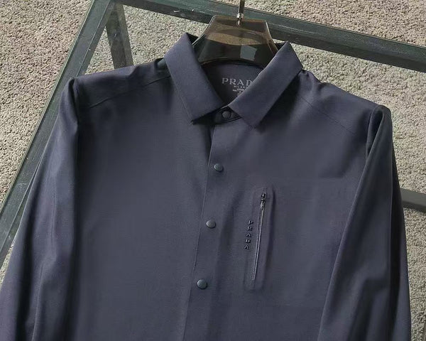 Luxury Black Designer Shirt Modern Minimalist Elegance