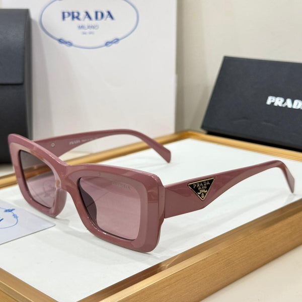 Women’s Stylish Square Sunglasses with Elegant Side Logo