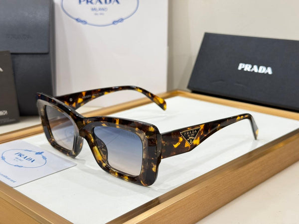 Women’s Stylish Square Sunglasses with Elegant Side Logo