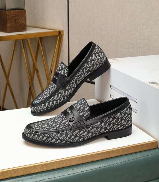 Men’s Luxury Black Textured Shoes with Elegant Strap Design
