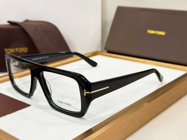 Premium  Square Eyeglasses with Elegant Gold Temple Detail