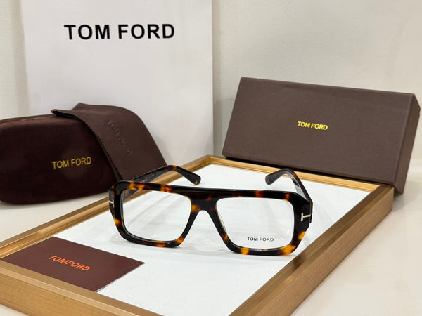 Premium  Square Eyeglasses with Elegant Gold Temple Detail