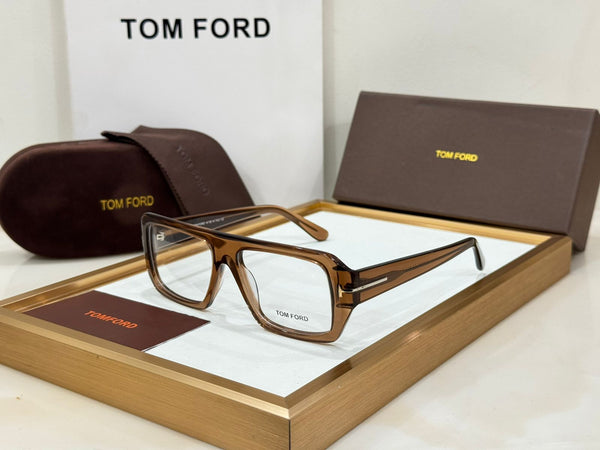 Premium  Square Eyeglasses with Elegant Gold Temple Detail