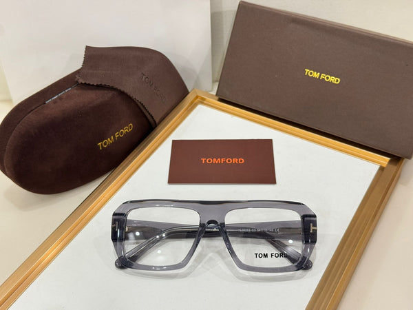 Premium  Square Eyeglasses with Elegant Gold Temple Detail
