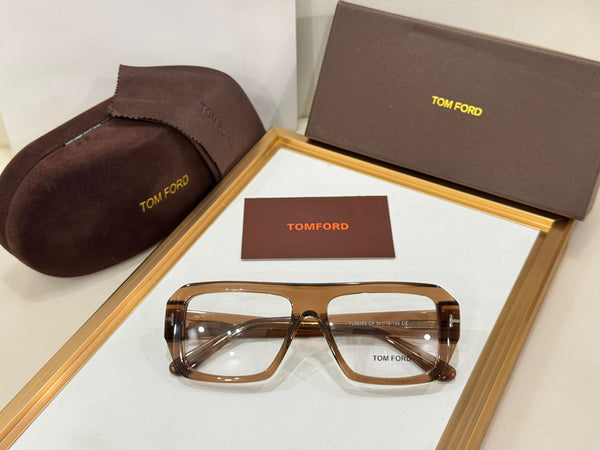 Premium  Square Eyeglasses with Elegant Gold Temple Detail