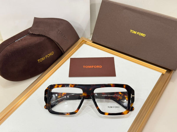 Premium  Square Eyeglasses with Elegant Gold Temple Detail