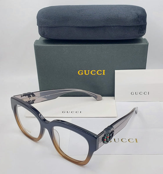 Luxury Designer Eyeglasses with Iconic Gold Logo Detail