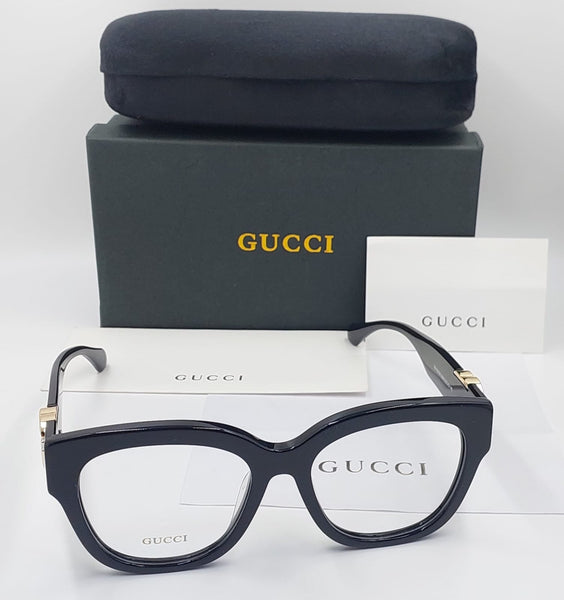 Luxury Designer Eyeglasses with Iconic Gold Logo Detail