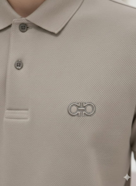 Classic Grey Premium Polo T-Shirt for Men