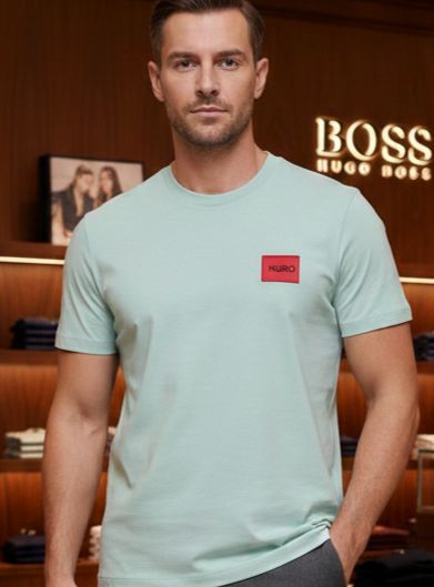 Exclusive Premium  Men’s Classic Mint Green Logo T-Shirt