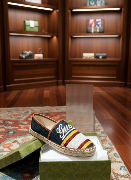 Gucci Stripe Logo Espadrille – Stylish Slip-On Comfort
