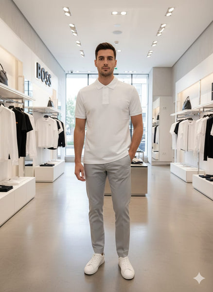 Classic White Polo T-Shirt Timeless Premium Essential
