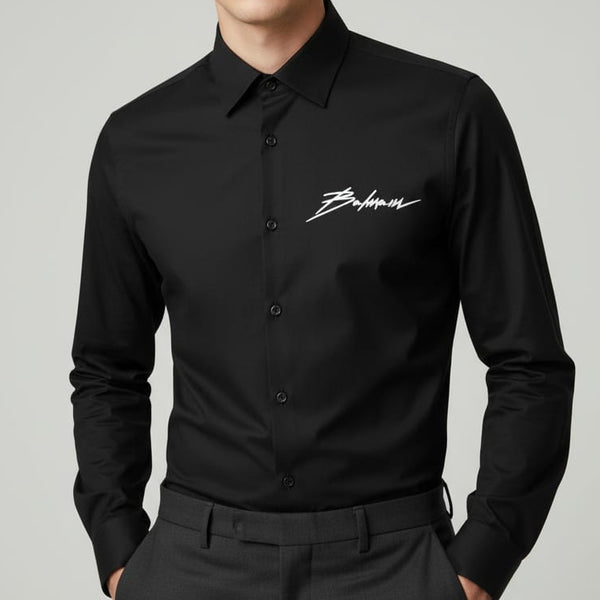 Exclusive Premium Brand Signature  Shirt Minimal Luxury Power Look