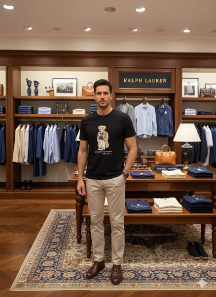 Luxury Classic Polo Bear Graphic T-Shirt – Iconic Casual Style