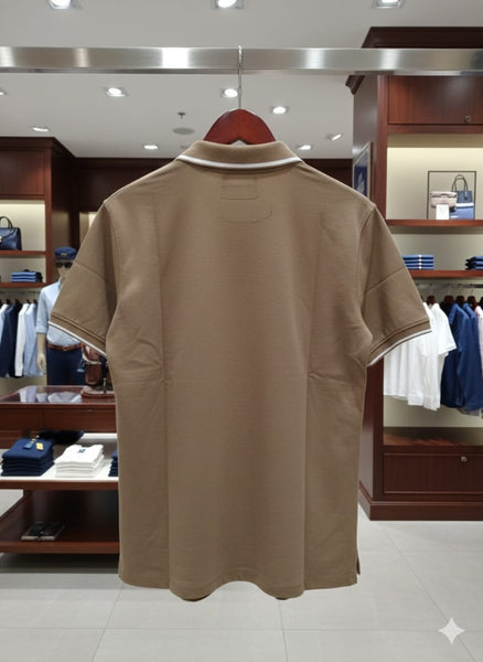 Polo Bear Zip-Neck Polo T-Shirt  Smart Casual with Signature Charm
