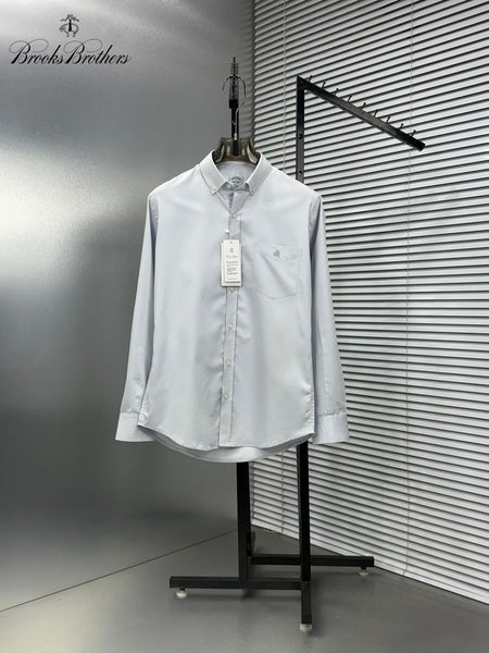 Luxury Classic Solid Button-Down Shirt Timeless Everyday Elegance
