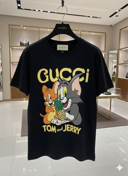 Luxury Imported  Graphic Women’s Black T-Shirt