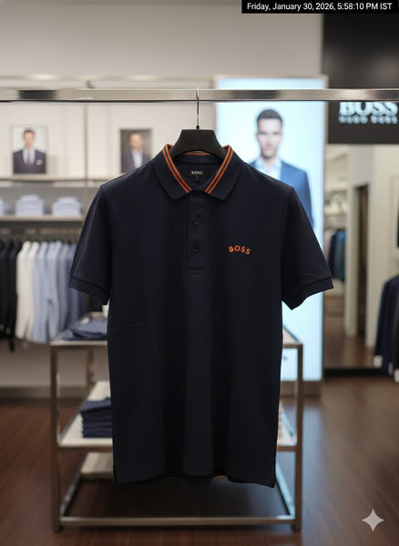 Premium Navy  Polo T-shirt Bold & Elegant Style