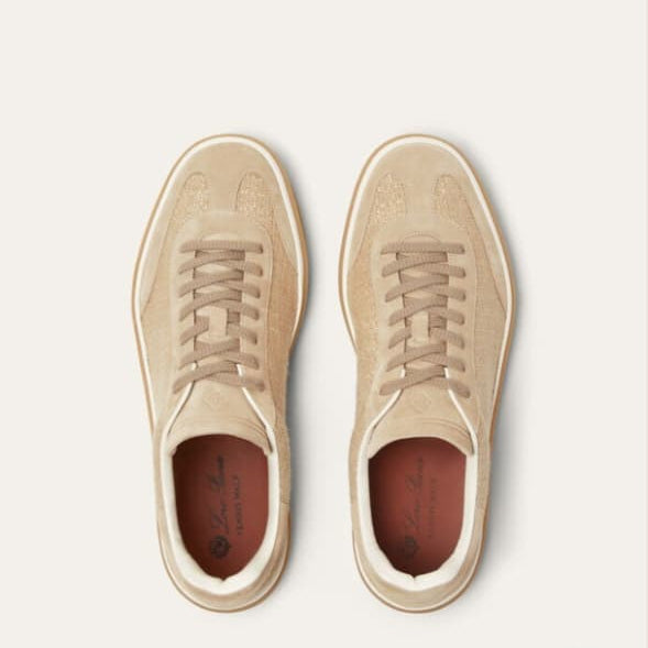 Luxury Beige Tennis Walk Sneakers Premium Comfort & Style