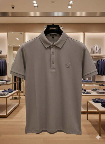 Luxury Classic Grey Polo T-Shirt