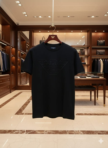 Branded  Black Logo T-Shirt  Premium Stylish Fit