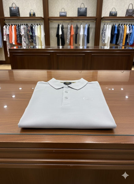 Premium Grey Polo T-Shirt Minimal, Modern & Elegant