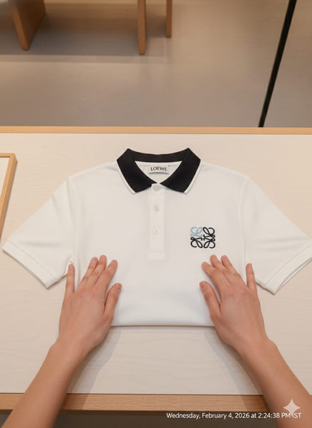 Exclusive White Polo T-Shirt  Design with Signature Luxury