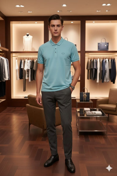 Premium Polo T-Shirt with Minimal Logo