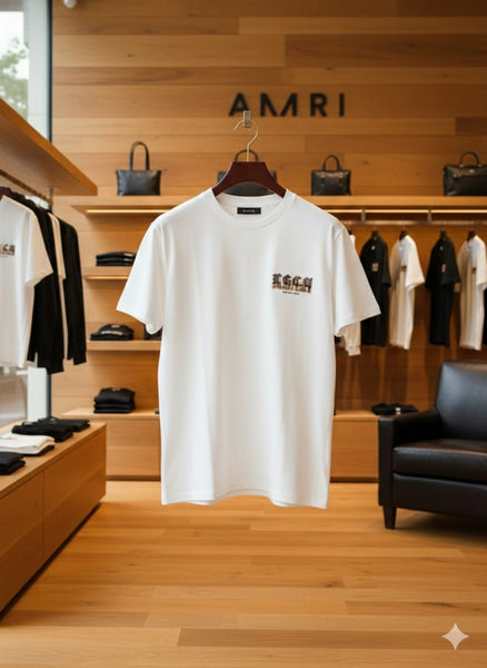 Imported Black Minimal Logo Print Premium T-Shirt