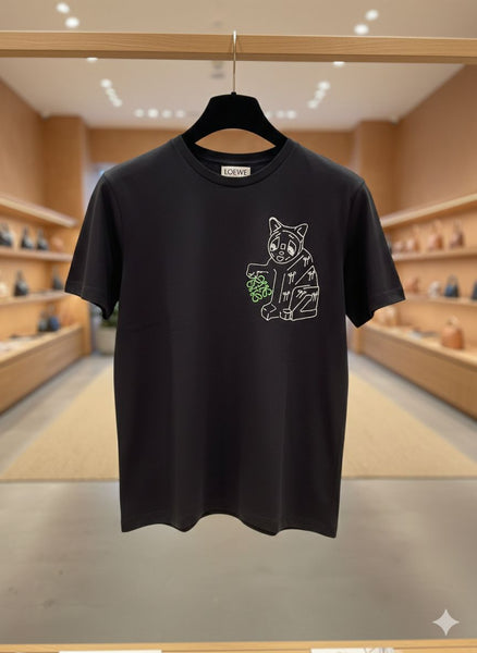 Women’s Black Graphic T-Shirt  Cute & Trendy Casual Wear