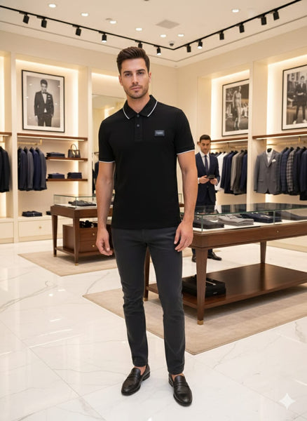 Men’s Premium Solid Polo T-Shirt Classic Collar Casual Slim Fit Tee