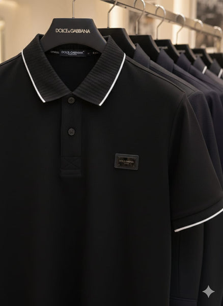 Men’s Premium Solid Polo T-Shirt Classic Collar Casual Slim Fit Tee