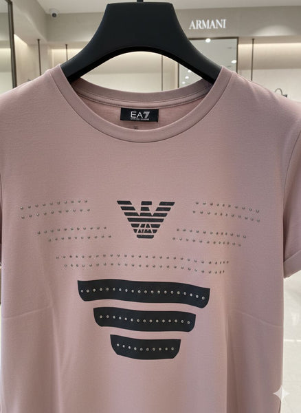 Women’s Premium Logo Print T-Shirt Elegant Soft Casual Top