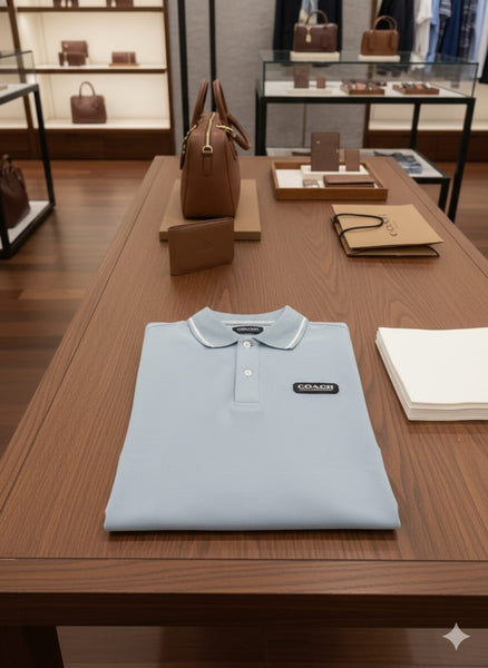 Imported Sky Blue Polo Shirt Premium Smart Casual Collection
