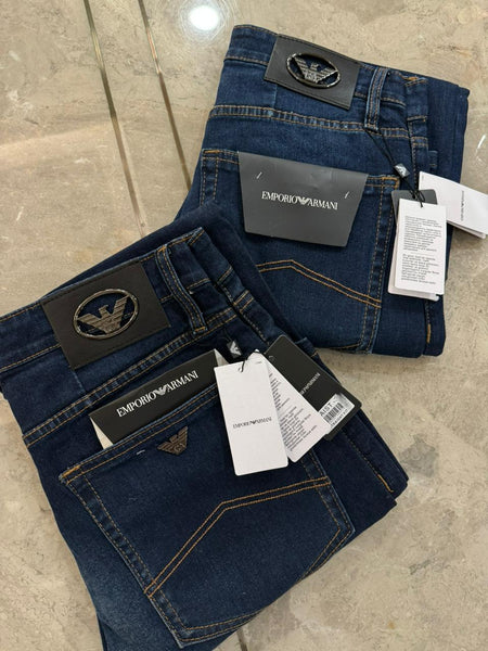 Men’s Classic Dark Blue Denim Jeans Comfortable & Everyday Stylish