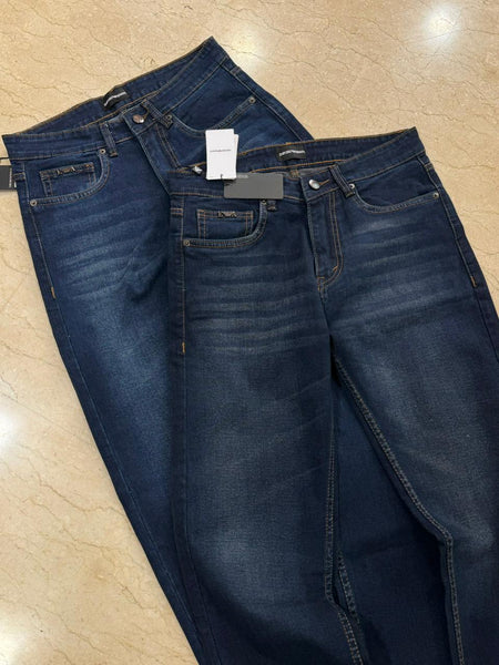 Men’s Classic Dark Blue Denim Jeans Comfortable & Everyday Stylish