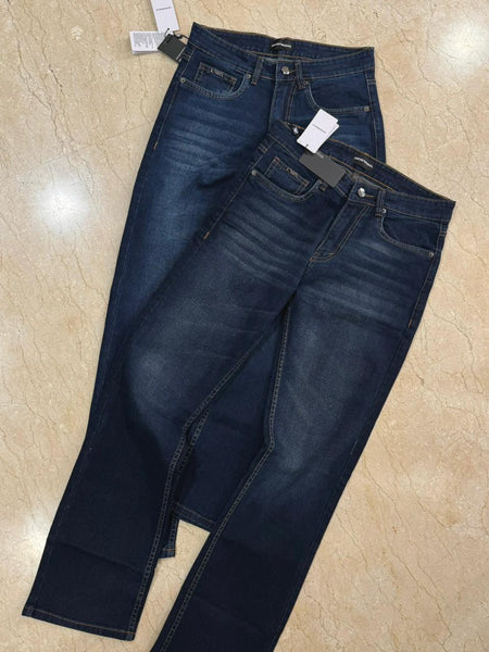 Men’s Classic Dark Blue Denim Jeans Comfortable & Everyday Stylish