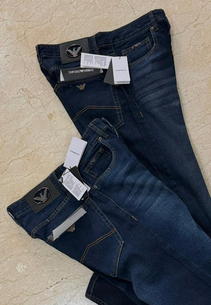 Men’s Classic Dark Blue Denim Jeans Comfortable & Everyday Stylish