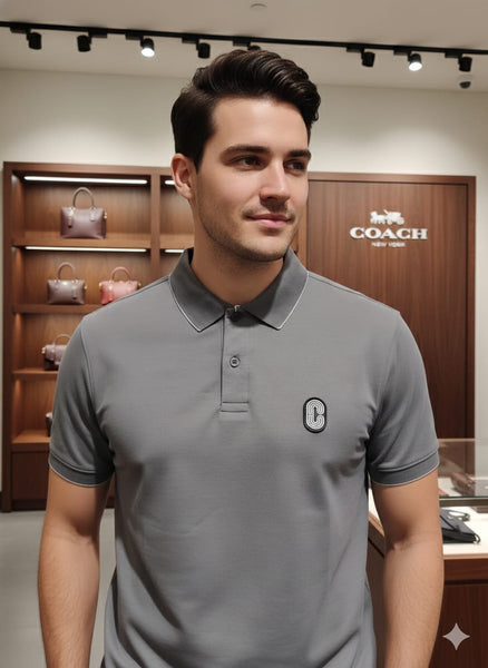 Premium Grey Classic Polo T-Shirt