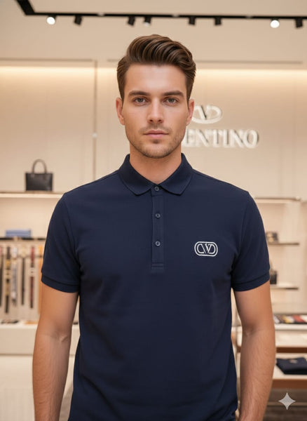 Premium Classic Navy Polo T-Shirt Timeless Comfort with Modern Style