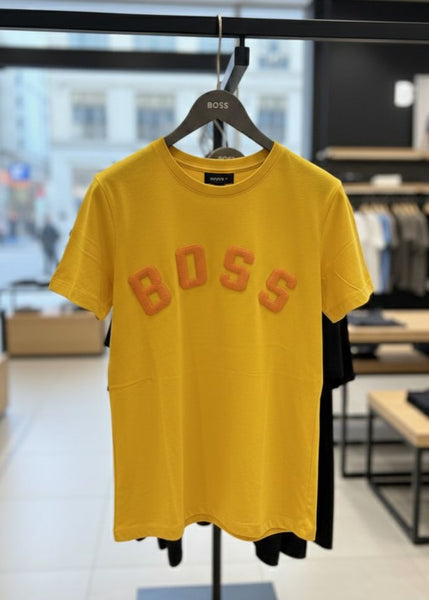 Women’s Yellow Logo T-Shirt Elegant Everyday Casual Wear