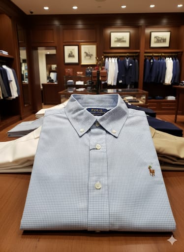 Premium Classic Light Blue Checkered Button-Down Shirt