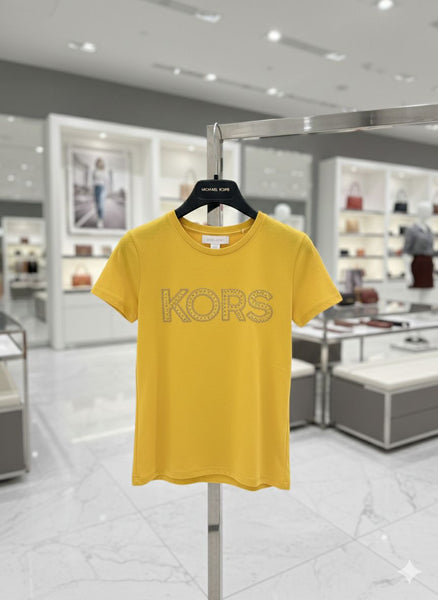 Premium Yellow  Designer Women’s T-Shirt  Elegant Logo Casual Wear