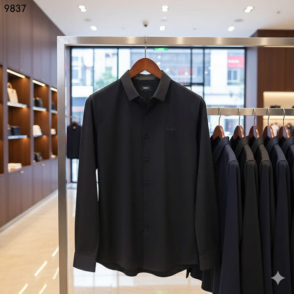 Men’s Premium Black Formal Shirt  Elegant Regular Fit