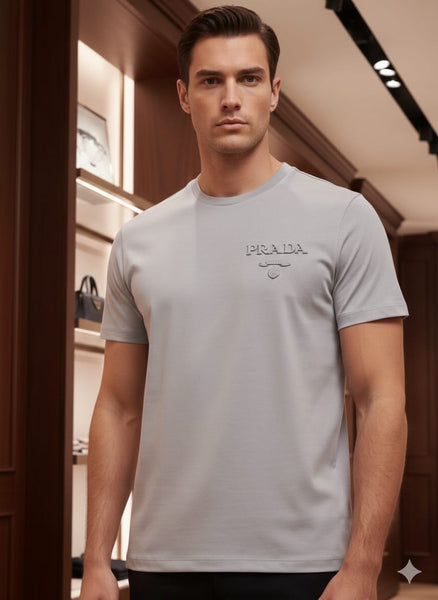 Imported Brand Minimal Logo T-Shirt Premium Luxury Casual Wear