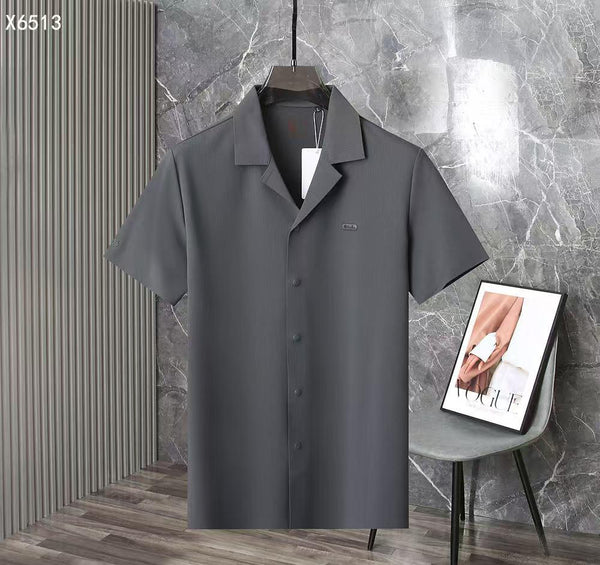 Premium Classic Short Sleeve Button-Down Shirt for Men