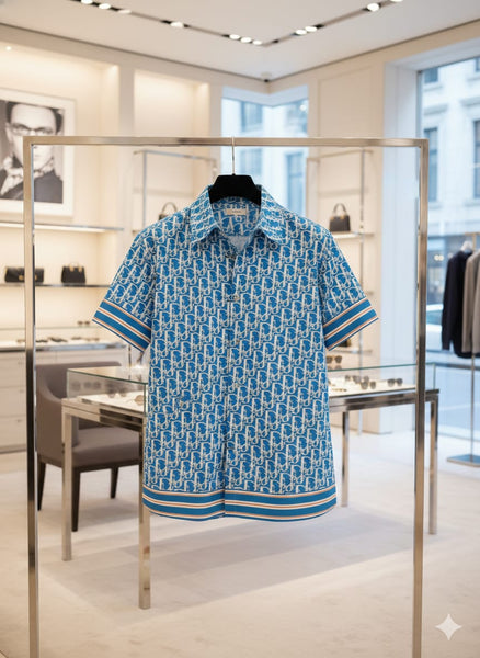 Luxury Brand  Monogram Designer Shirt