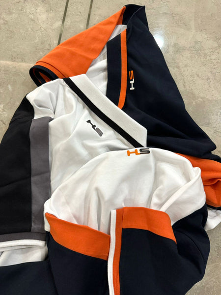 Men’s Premium Color-Block Polo T-Shirt