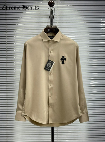 Premium Cross Logo Classic Formal Shirt for Men